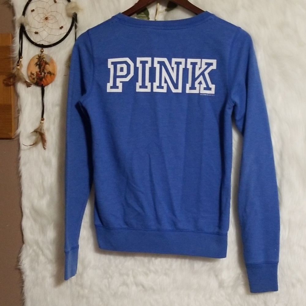 Pink XS hoodie with kangaroo pocket peace sign - Picture 7 of 7